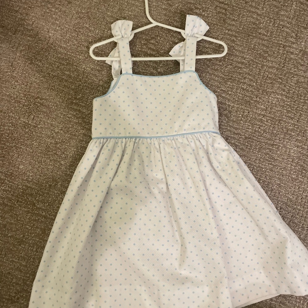 Little English White Sleeveless Sundress